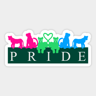 Poly Lion Pride Sticker